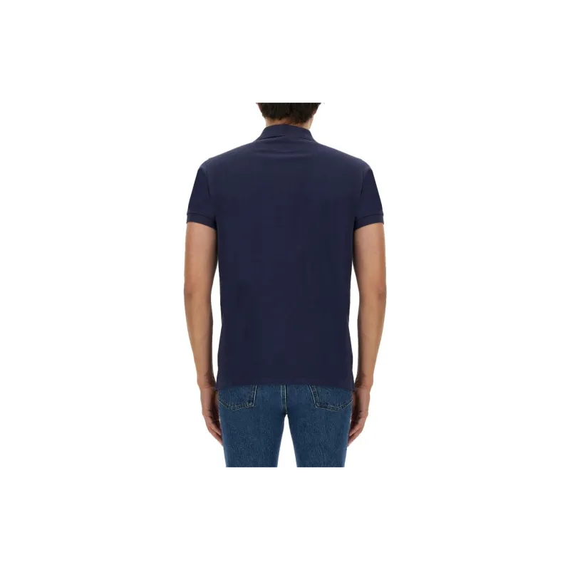 BALLY Logo Embroidered Straight Hem Polo Shirt-1