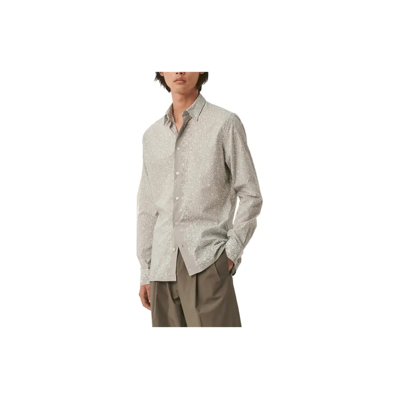 HERMES Shirts Men Gray-1