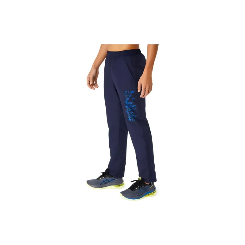 Asics Hex Graphic Lining Tricot Windbreaker Pant Casual Pants Men's Midnight-3