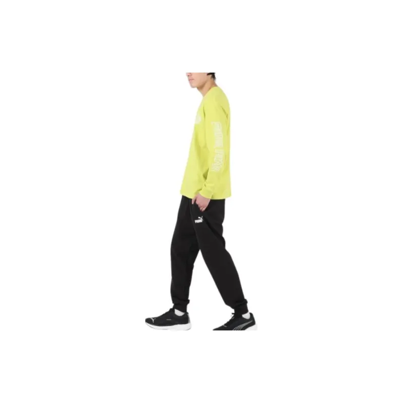 PUMA T Shirts Men Yellow-5