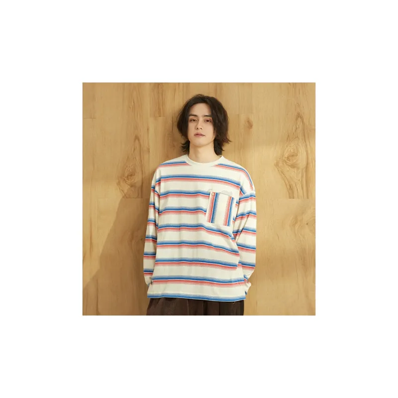 TIKIMOMOKA Straight Long Sleeved T Shirt Unisex-7