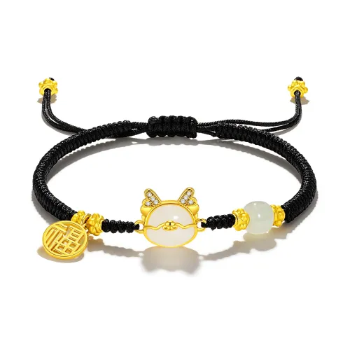 Far Mountain Joe Colored Glaze Jade Bracelets Unisex