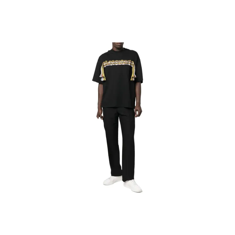 Lanvin Crazy Curb Lace Logo T-shirt-1