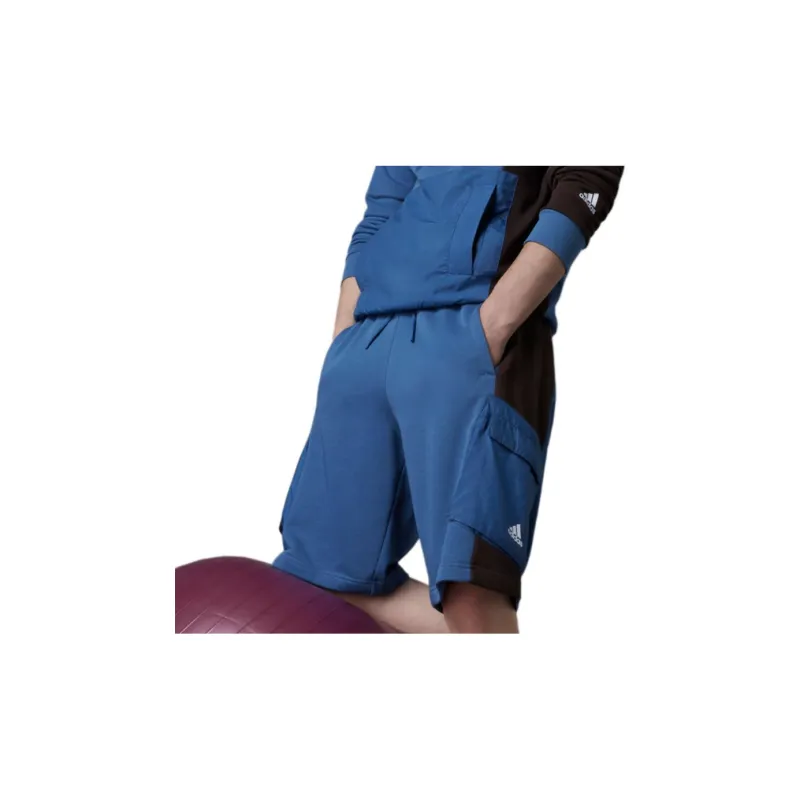 Adidas Casual Shorts Men Blue-4