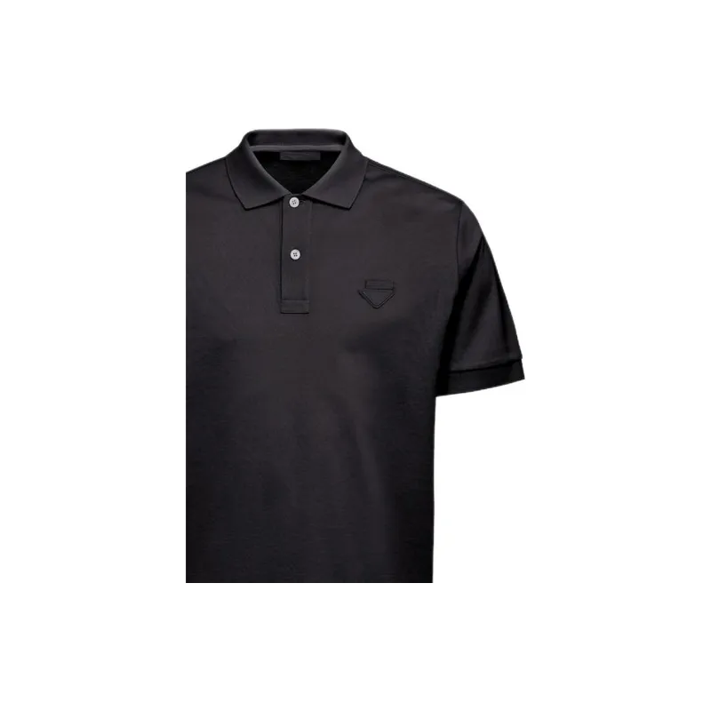 PRADA Polo Shirts Men Black-5