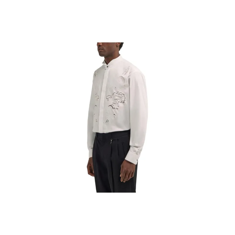 Roberto Cavalli Broderie Anglaise Detail Shirt-3