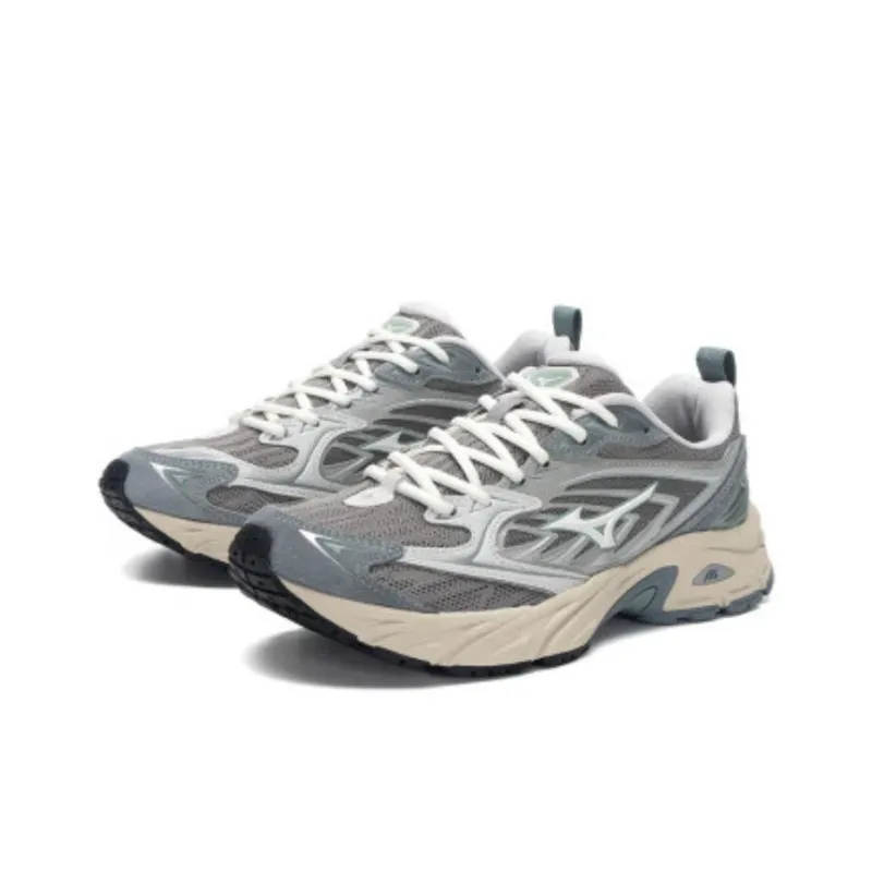 Mizuno FIYI V2 Cushioned Wear-Resistant Breathable Low-Top Chunky Sneakers Unisex White-2