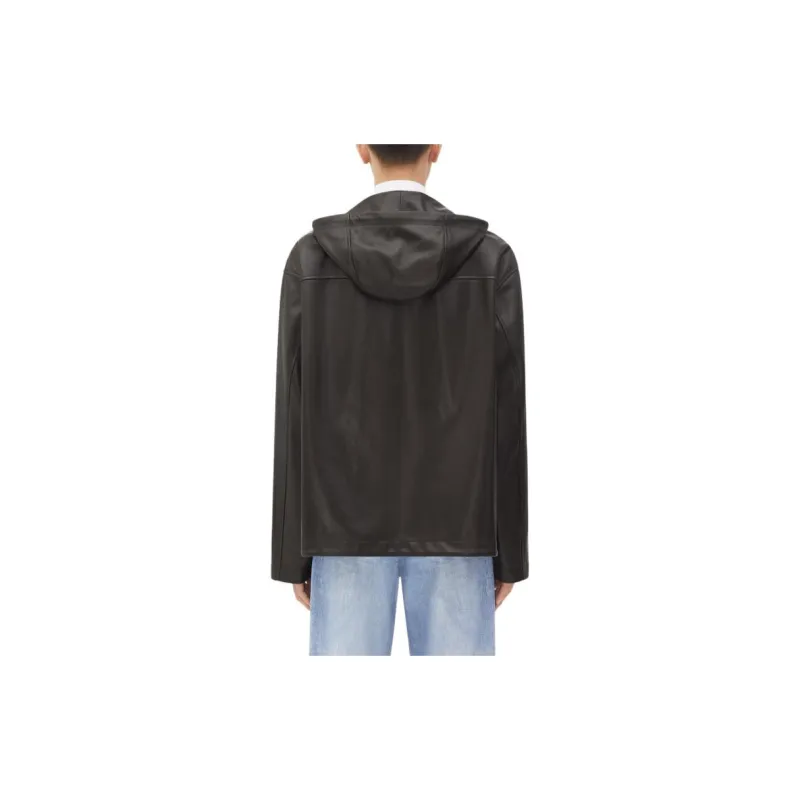 Bottega Veneta SS24 Leather Jacket Men's Kohlrabi Green-4