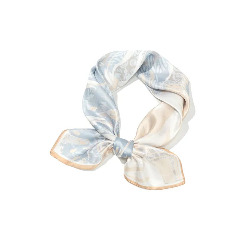 Shanghai Story 100% Mulberry Silk Silk Scarves Women's Patch Bamboo Leaf Flower Gift Box Set-47