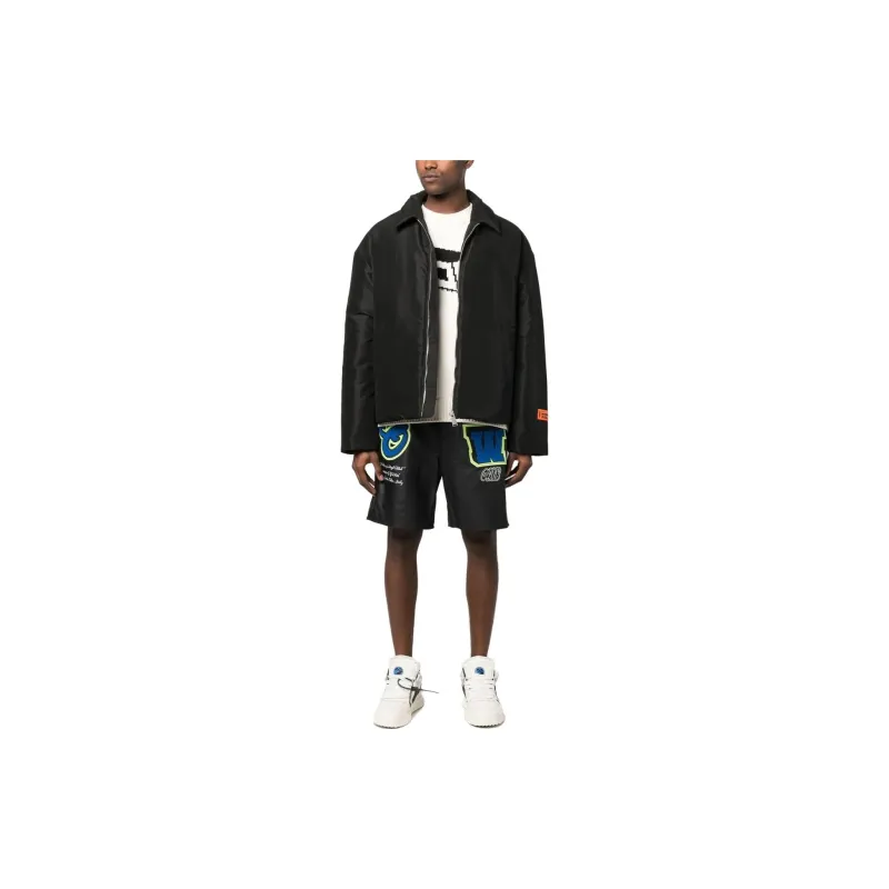 HERON PRESTON Security Logo-patch Jacket-2