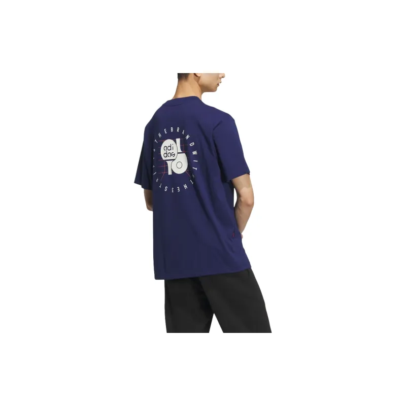 Adidas T Shirt Unisex Dark Blue-2