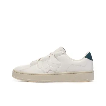 LI NING 1990 Weight With Stamp Anti Slip Wear Resistant Low Top Skateboard Shoes Women's White Green