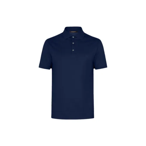 LOUIS VUITTON New Quarterly Products Of LV Polo Shirts Men Dark Blue