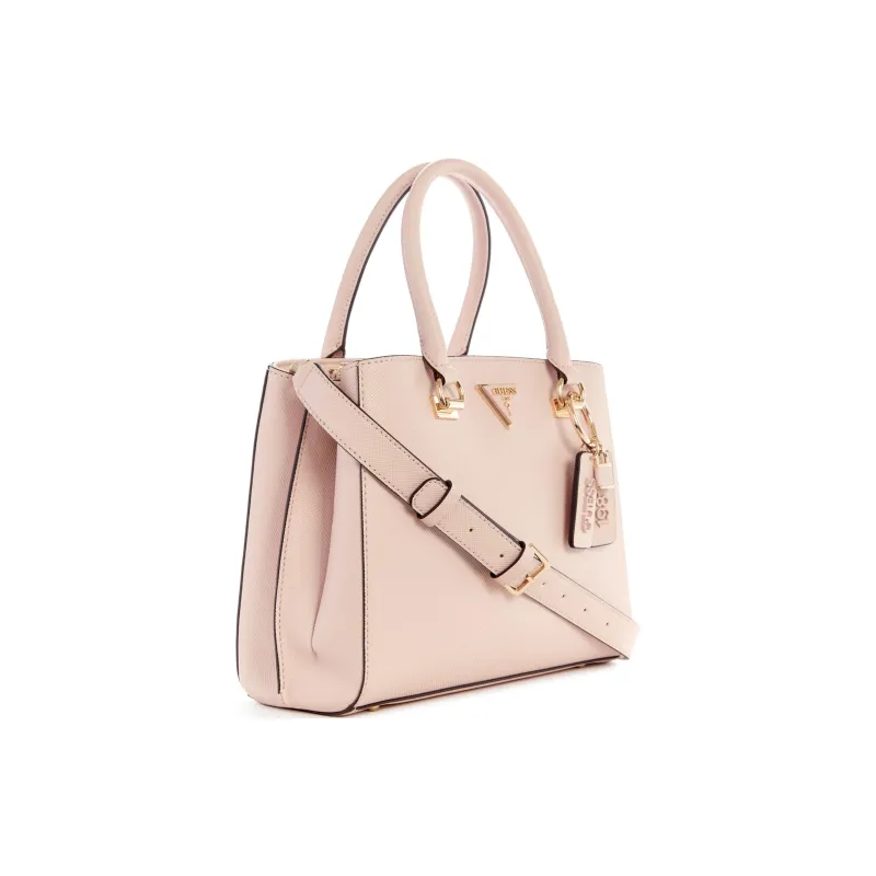 GUESS Artificial Leather Tote Bag Shopping Bag Shoulder Bag Crossbody Bag Handbag Women's Pink-1