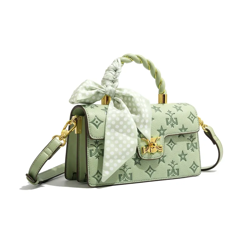 MISS GAIL Artificial Leather Shoulder Bag, Crossbody Bag, Handbag Regular Women's White/Pink-27