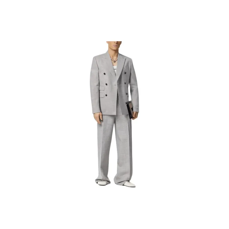 VERSACE Double Breasted Tailored Blazer-1