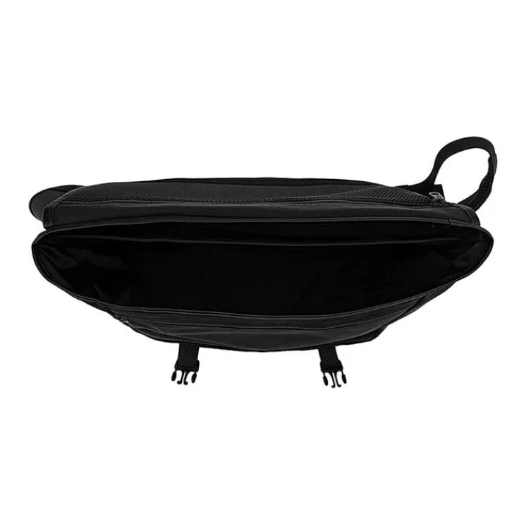 LACOSTE Canvas Canvas Bag Messenger Bag Shoulder Bag Crossbody Bag Medium Size Unisex Black-2