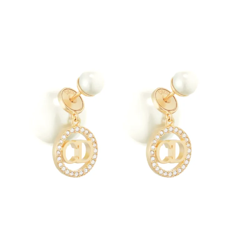 DIOR Silver Gray Earrings Women's-0