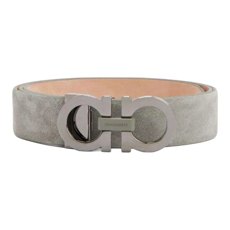 FERRAGAMO Gancini Suede Belt-1