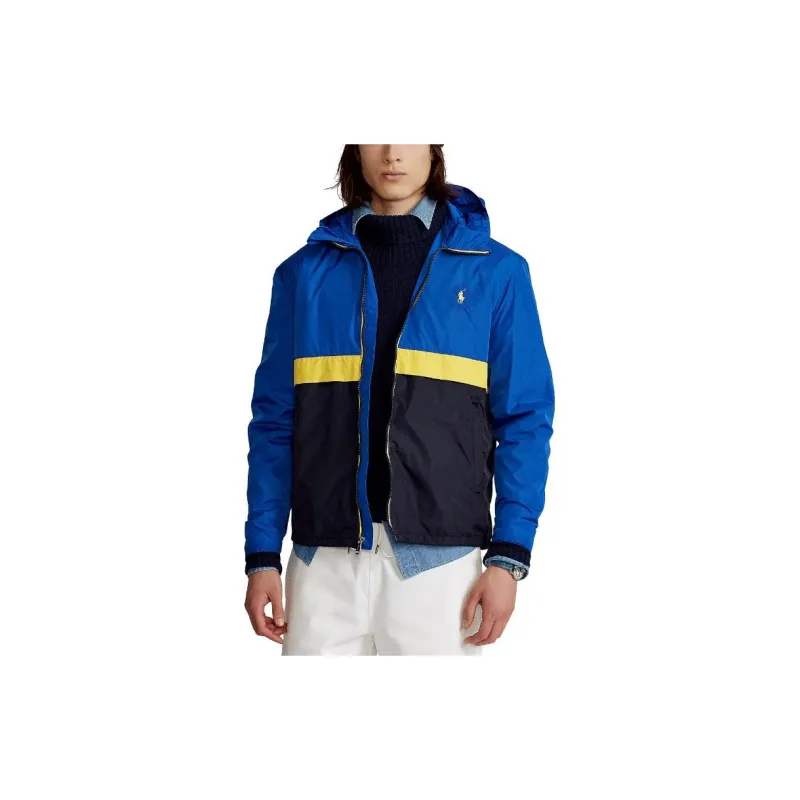 Polo Ralph Lauren Jackets Men Blue Yellow Navy Blue-2