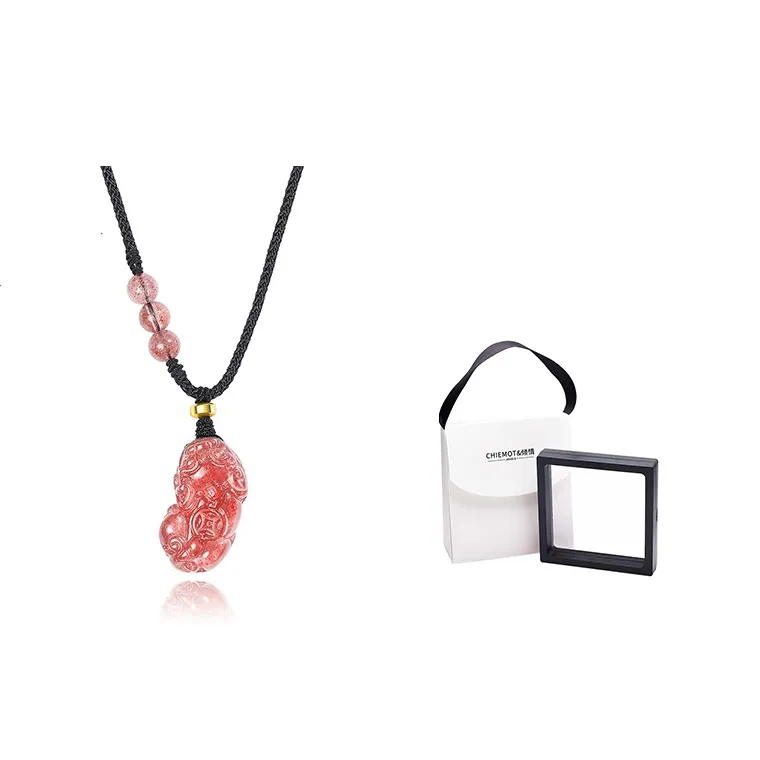 CHIEMOT Obsidian Necklaces Unisex-7