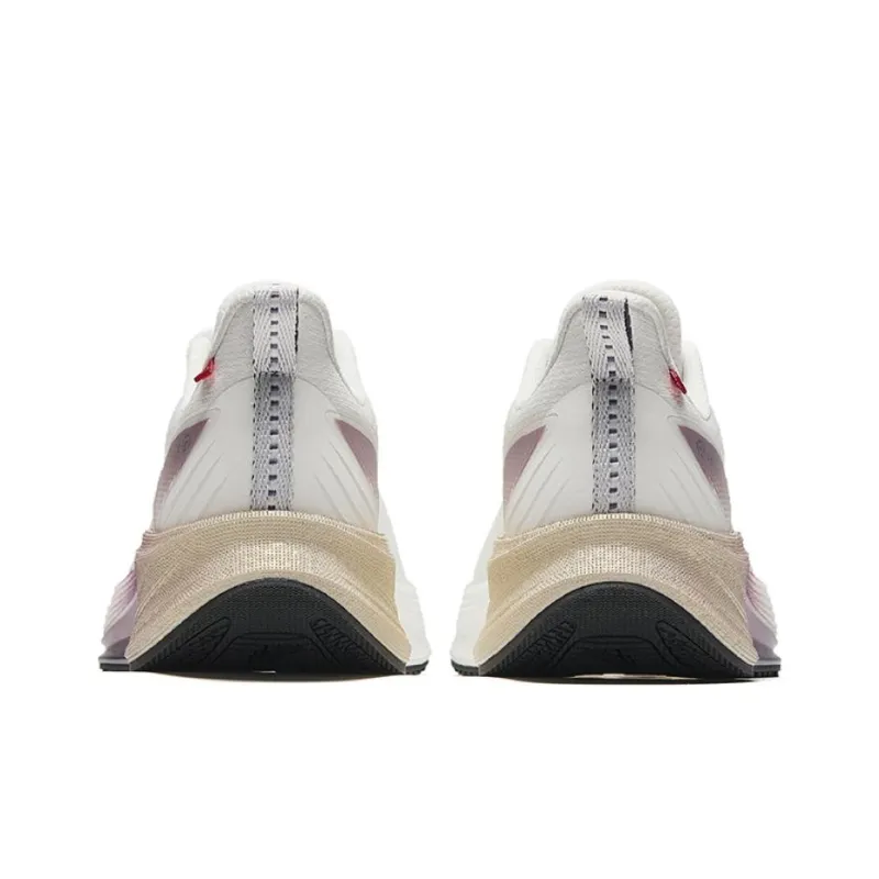 Anta Cushioning Wear Resistant Low Top Nitrogen Technology Casual Running Shoes Women's White Purple-3