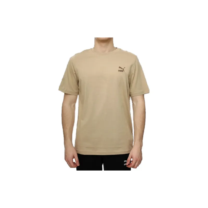 PUMA CLASSICS Small Logo Men's Tee T Shirt Men's Brown-2