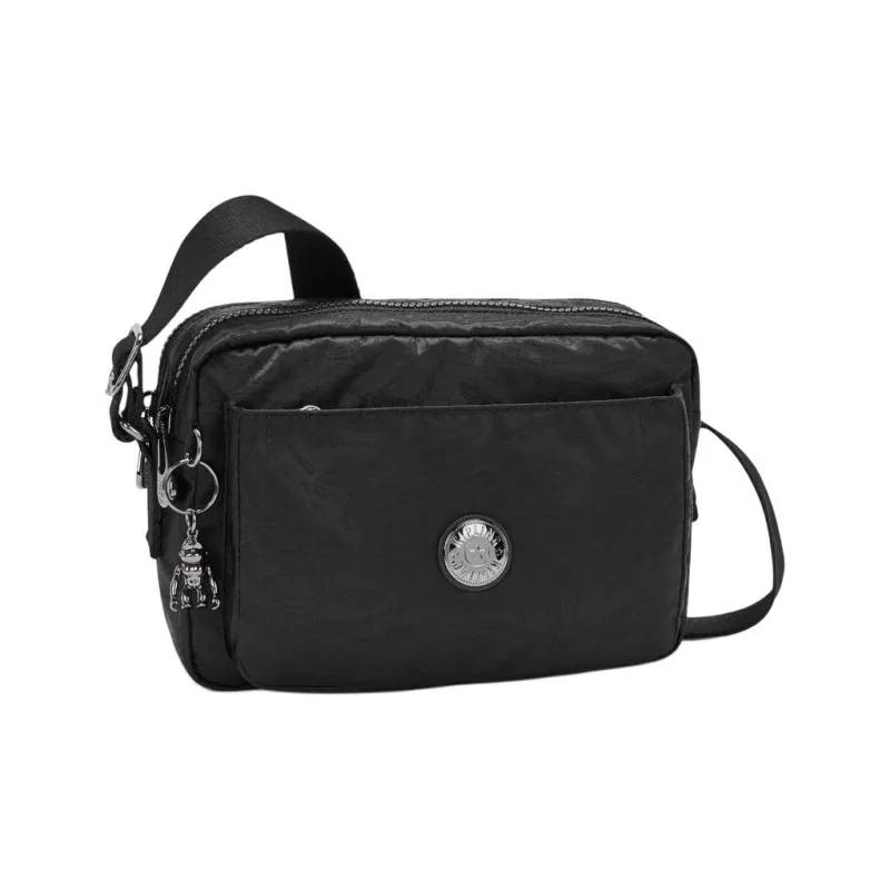 Kipling Polyamide Shoulder Bag, Crossbody Bag Medium Size Women's Black Deep Sea Color-1
