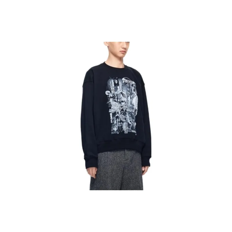 WE11DONE Graphic Printed Crewneck Sweatshirt-2