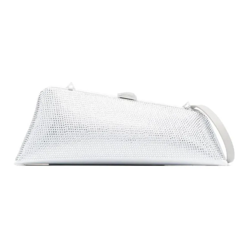 The Attico Calfskin Clutch Women's Silver-0
