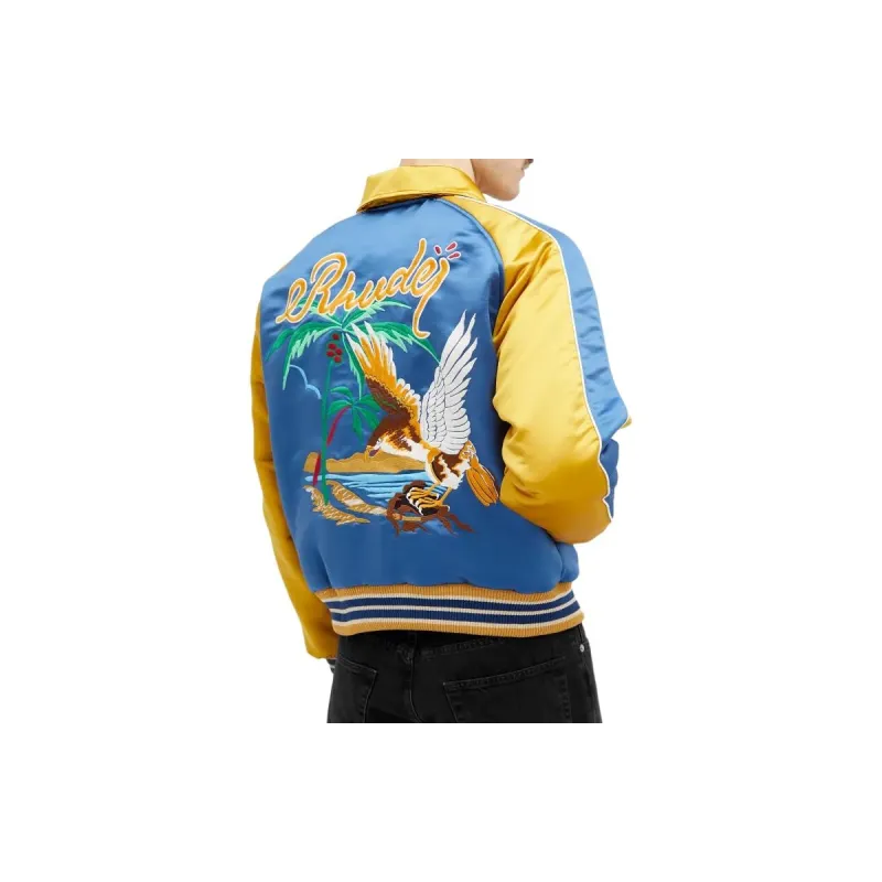 RHUDE Colour block Bomber Jacket-2