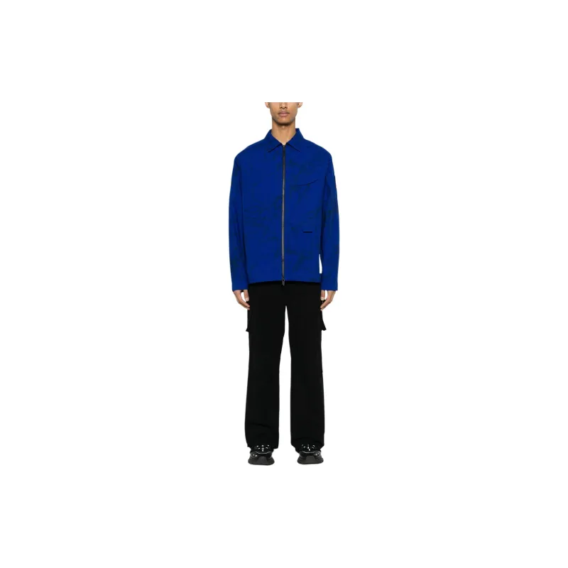 A COLD WALL* Overdye 'Volt ' Zip Overshirt-1