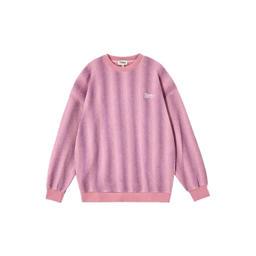 KORAKUBLUE Sweatshirts Unisex Pale Pink With A Touch Of Mirror