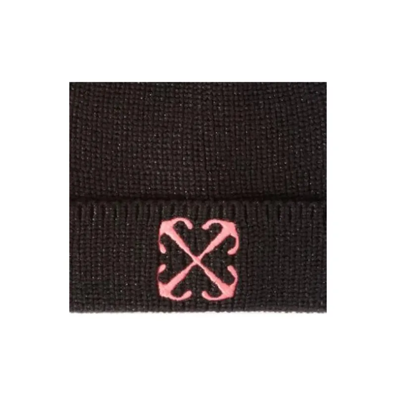 OFF WHITE Arrow Motif Turn Up Brim Beanie-2