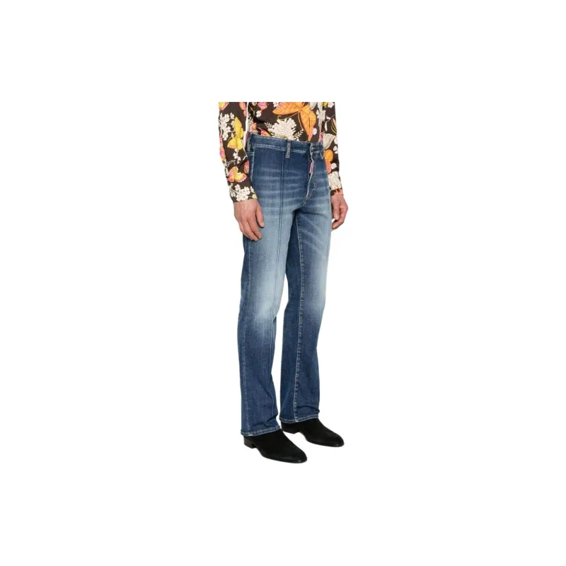DSQUARED 2 Richard Raised Seam Detailed Slim-Fit Jeans-3