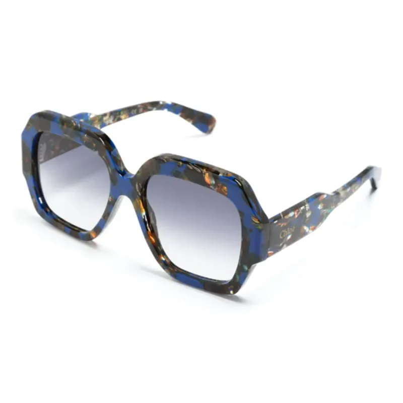 Chloé Eyewear Tortoiseshell Oversize-frame Sunglasses-0