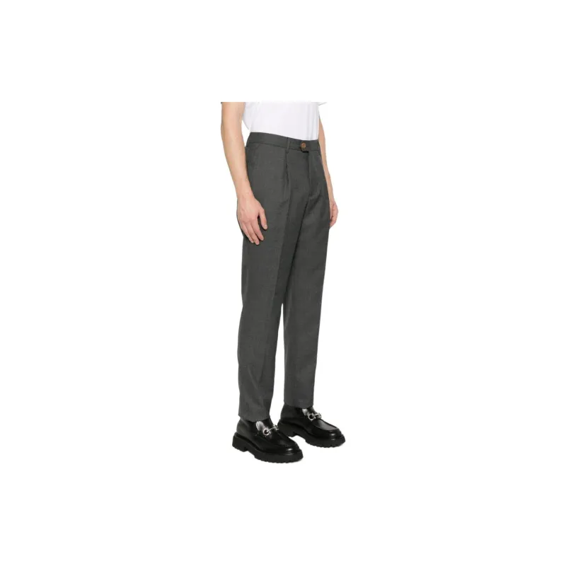 Brunello Cucinelli Pleated Tapered Leg Trousers-3