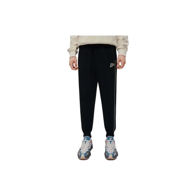 FILA FUSION Knitted Sweatpants Men's Pitch Black-2