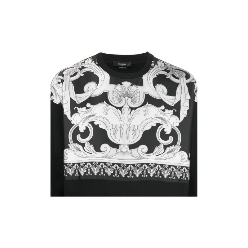 VERSACE Sweatshirts Men Black-4