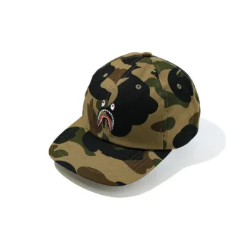 A BATHING APE 1st Camo Shark Panel Cap