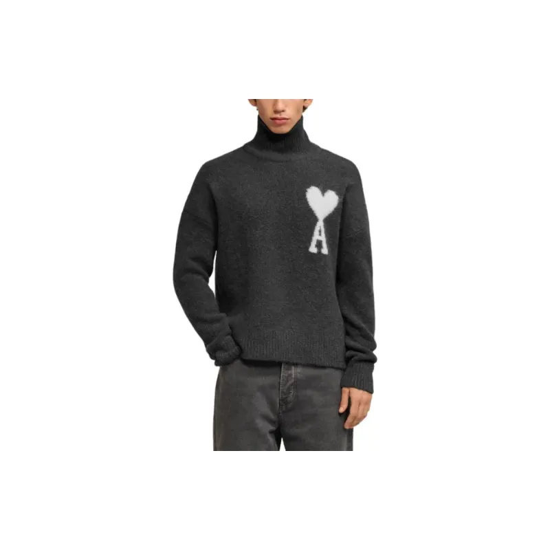 AMIPARIS Paris Ami De Coeur High Neck Knitted Jumper-1