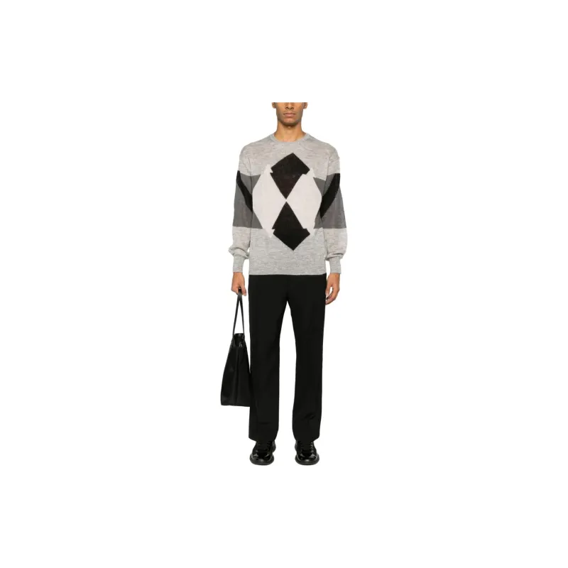 Neil Barrett Argyle Check-pattern Jumper-1