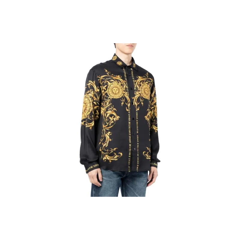 VERSACE JEANS COUTURE Shirts Men Black-2