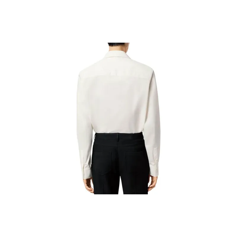 LOUIS VUITTON Embellished Open Collar Long Sleeved Shirt-2