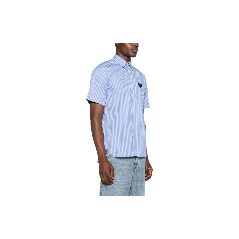 CDG Play Shirts Unisex Blue-4