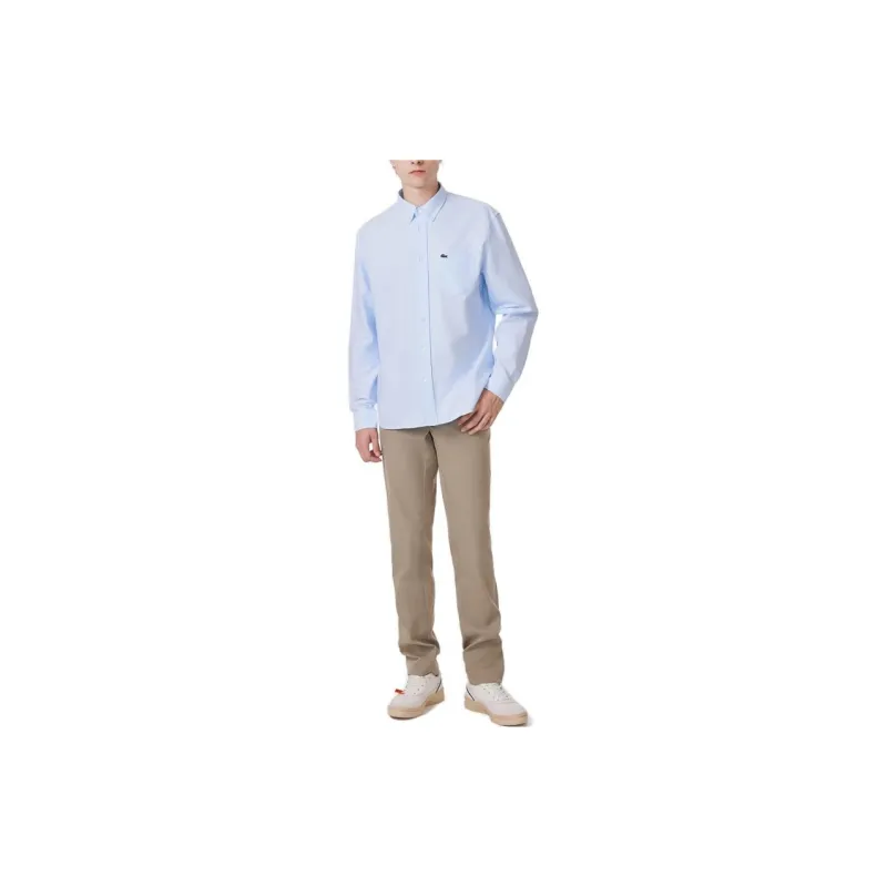 LACOSTE FW23 Shirt Men's Light Blue-2