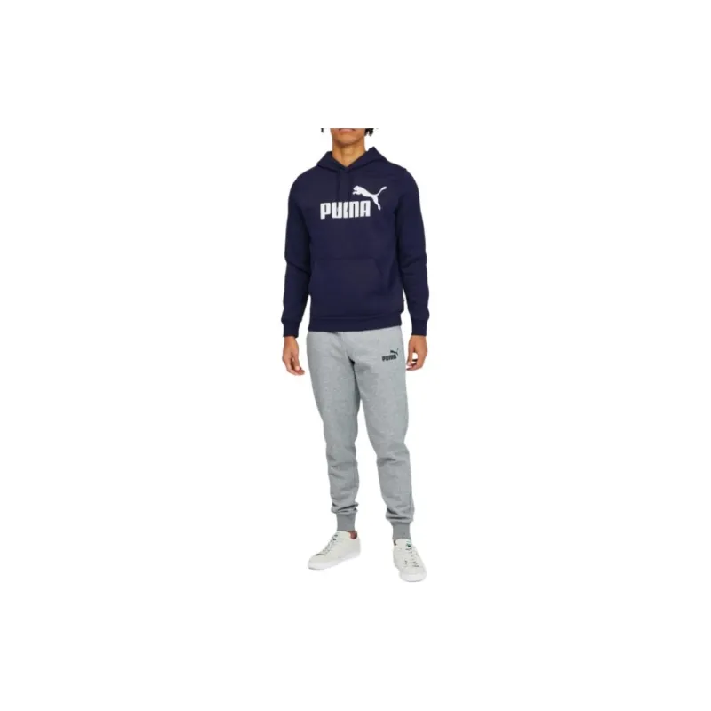 PUMA Essentials Big Logo Men's Hoodie Sweatshirt Men's Navy Blue-5