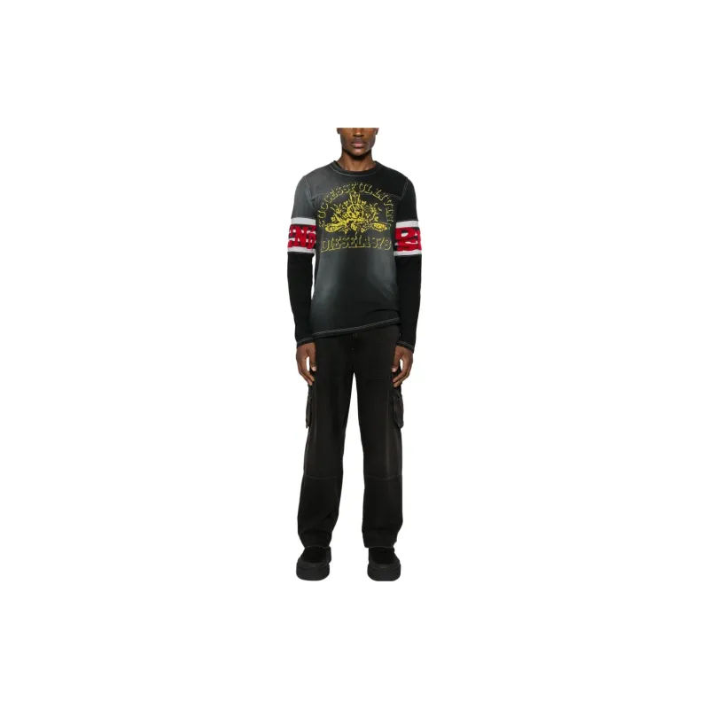 DIESEL T Shirts Men Black-1