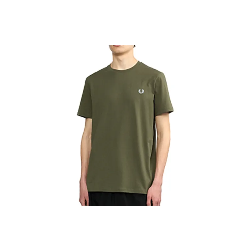 FRED PERRY Logo embroidered Cotton T shirt-2
