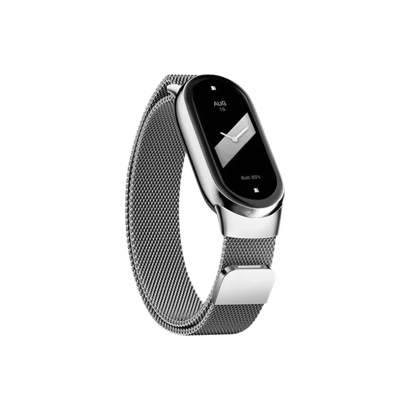 FZRT Xiaomi Compatibility Watch Band Quick Release Integrated Metal Beige Blue Magnetic Steel Band Metal-4